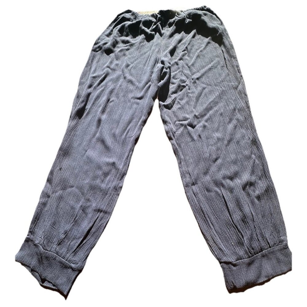Coldwater Creek Summer Breeze Gauze Pull-On Pants SP Blue Jogger